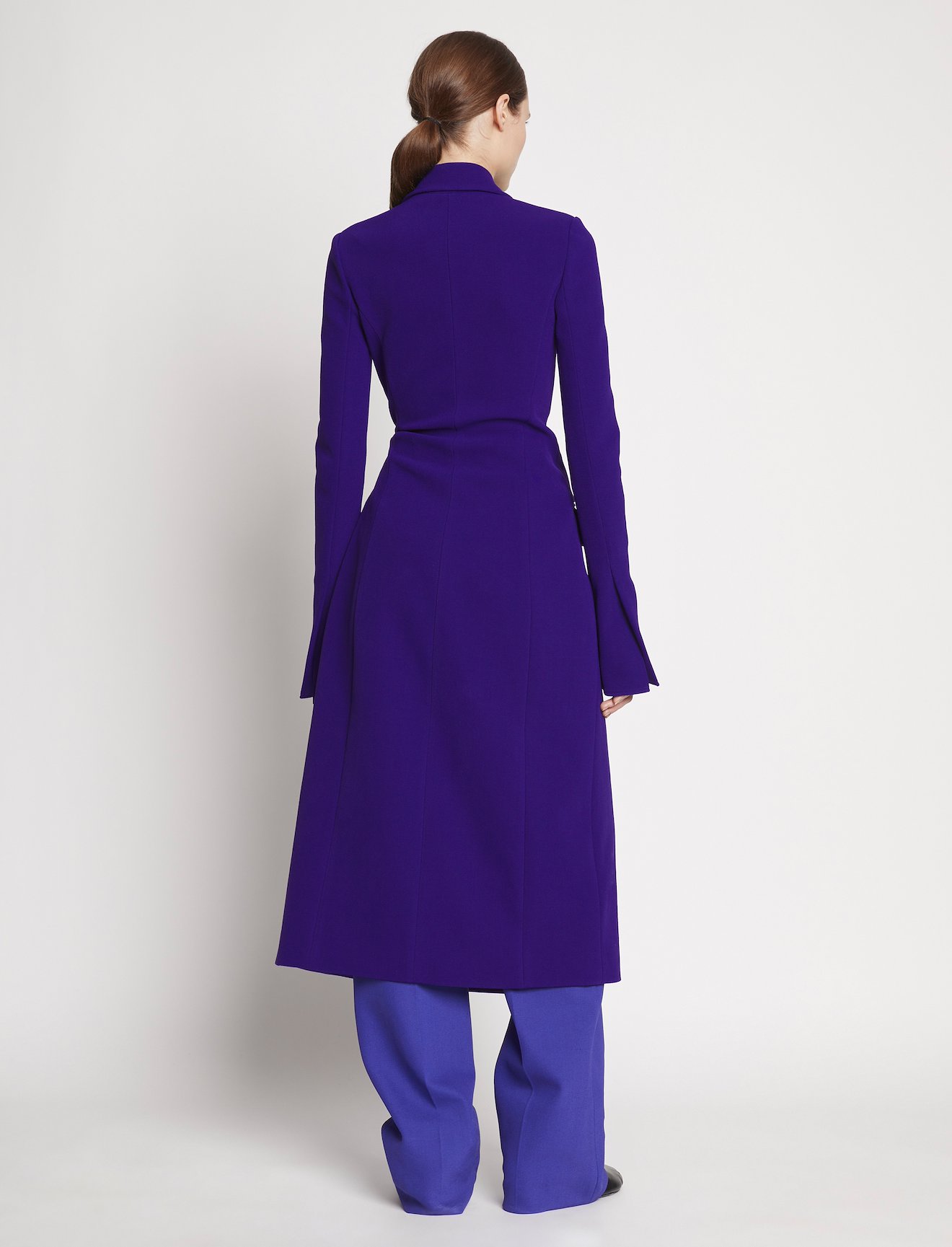 Bi-Stretch Crepe Wrap Coat #2
