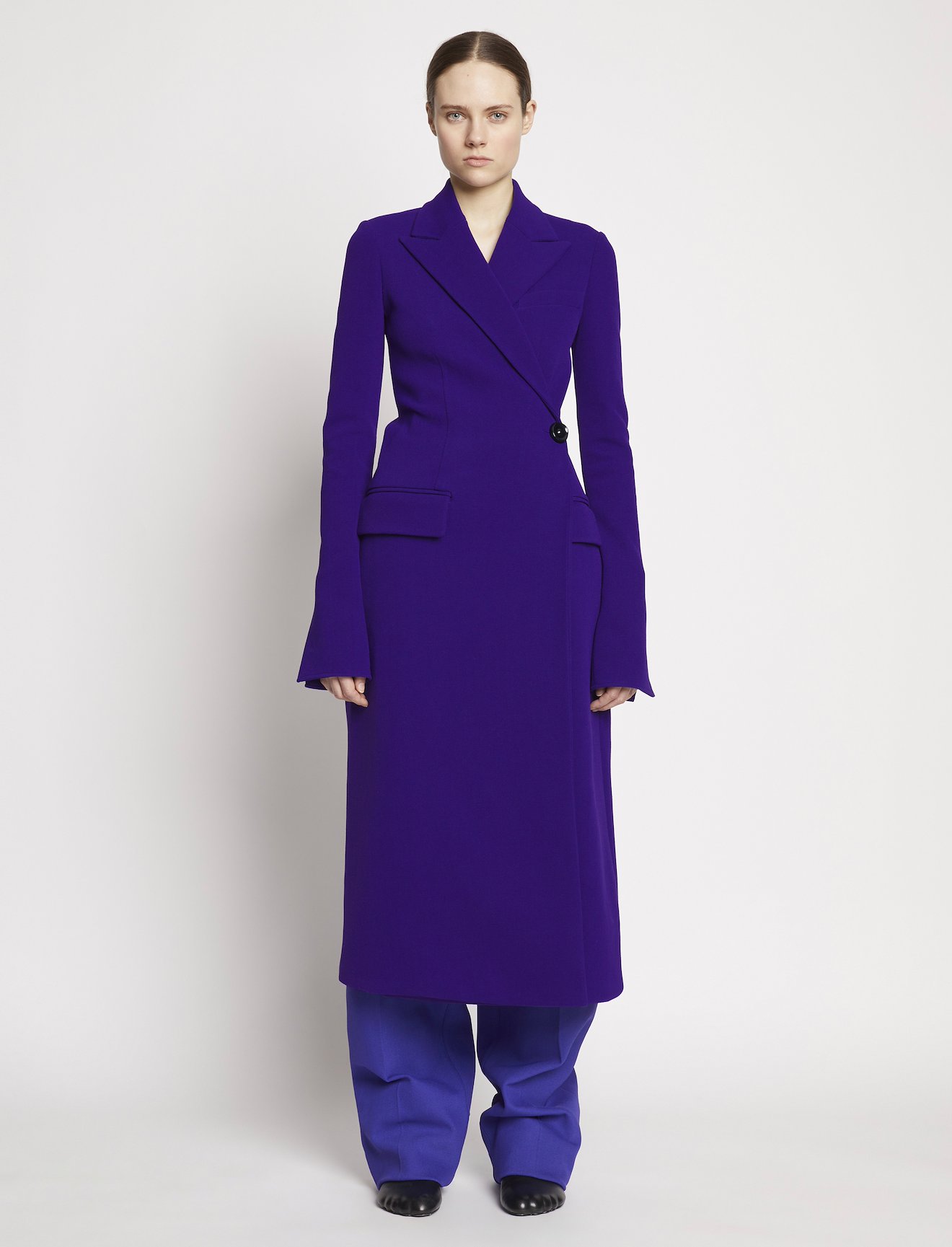 Bi-Stretch Crepe Wrap Coat #5