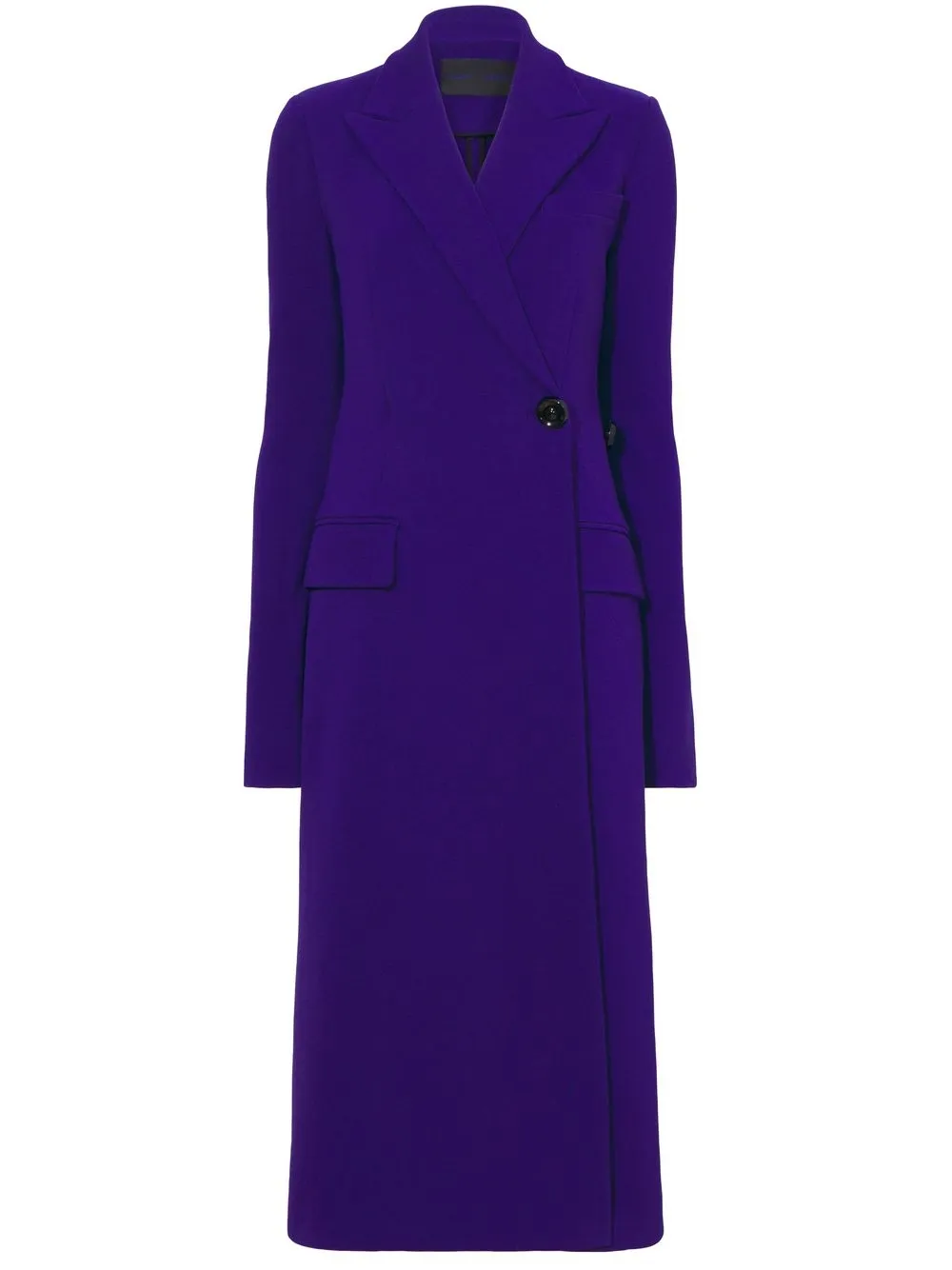 

Proenza Schouler stretch crepe wool coat - Purple