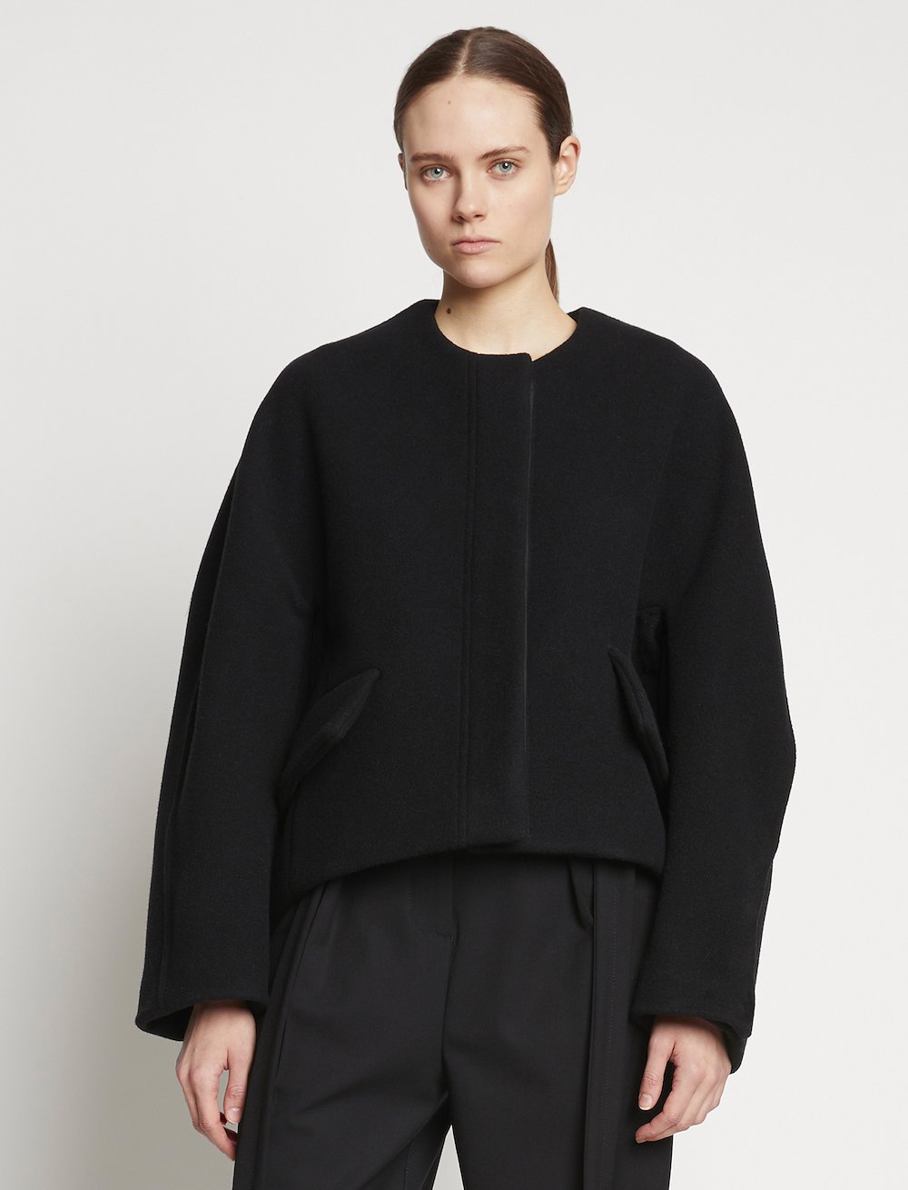 Double Face Wool Melton Jacket