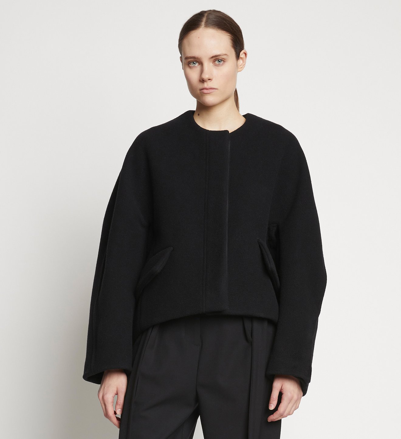 Double Face Wool Melton Jacket
