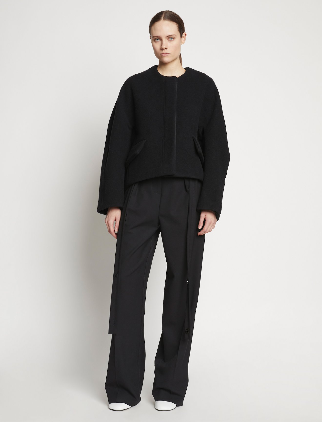 Double Face Wool Melton Jacket #1