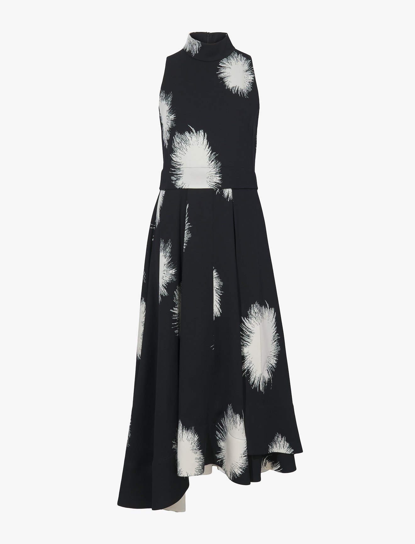 Feather Dot Printed Sleeveless Dress #4