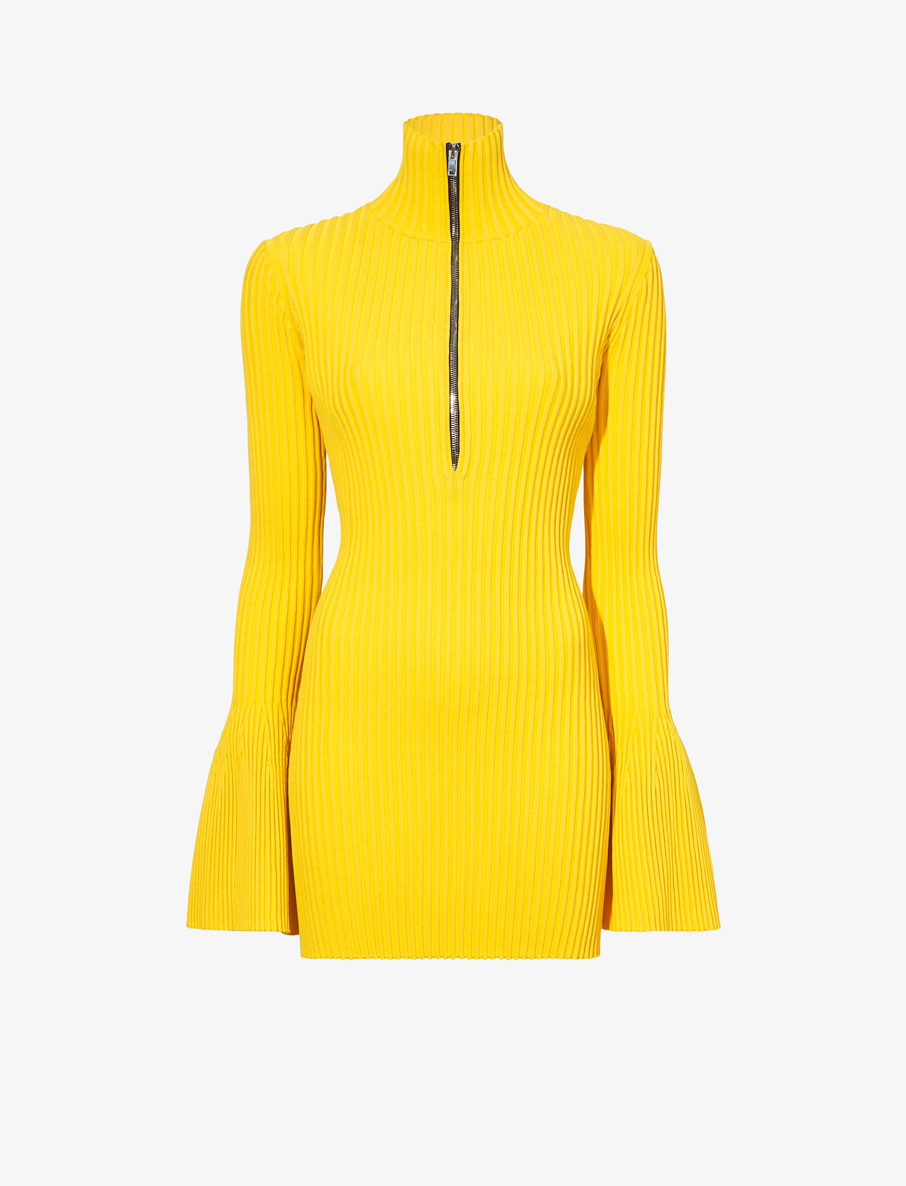 Viscose Rib Zip Sweater #5