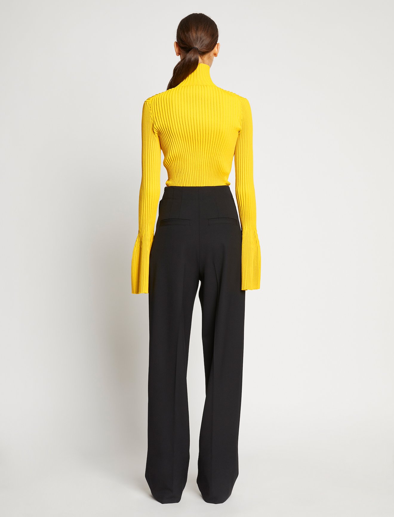 Viscose Rib Zip Sweater #3