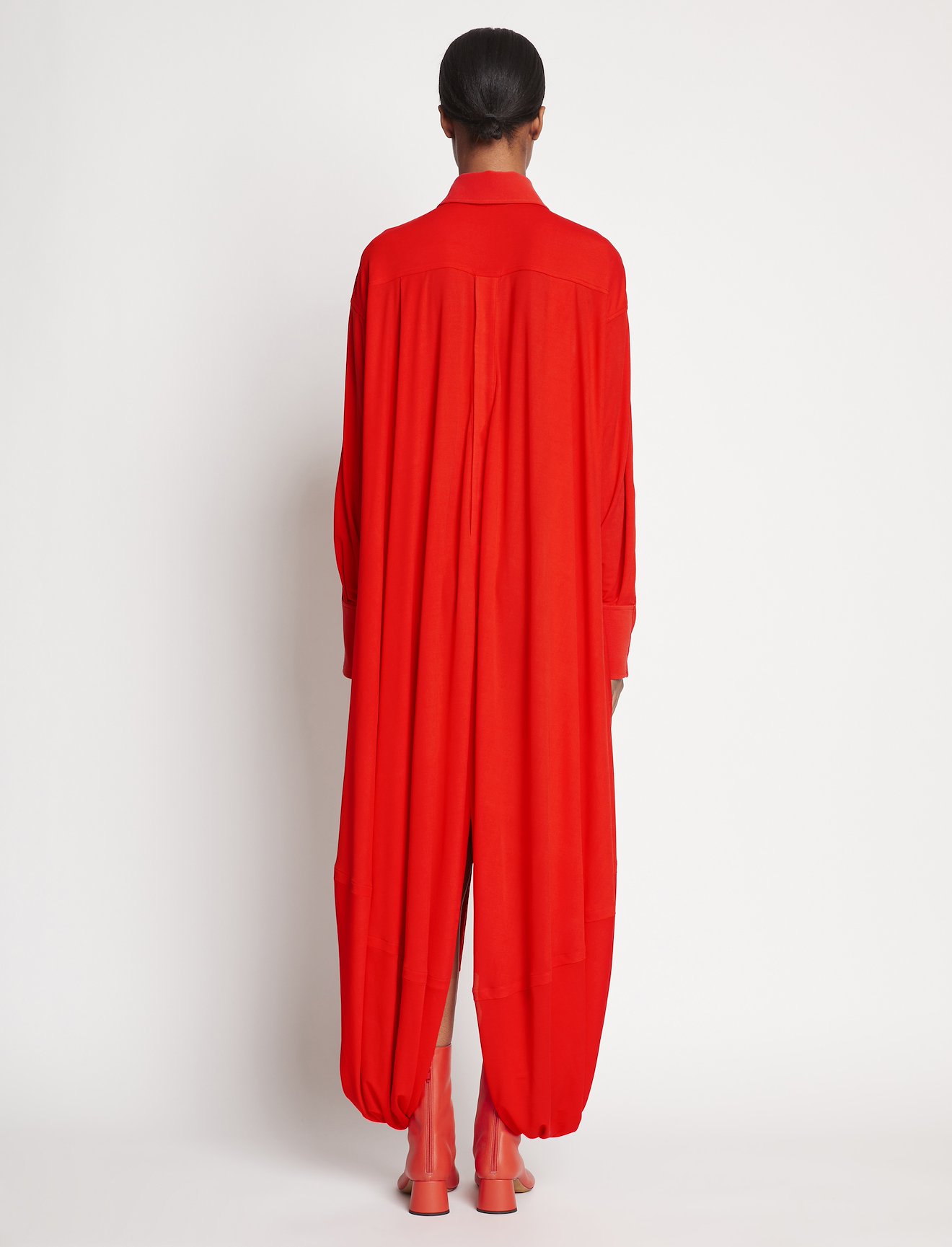 Crepe Jersey Shirt Dress #2