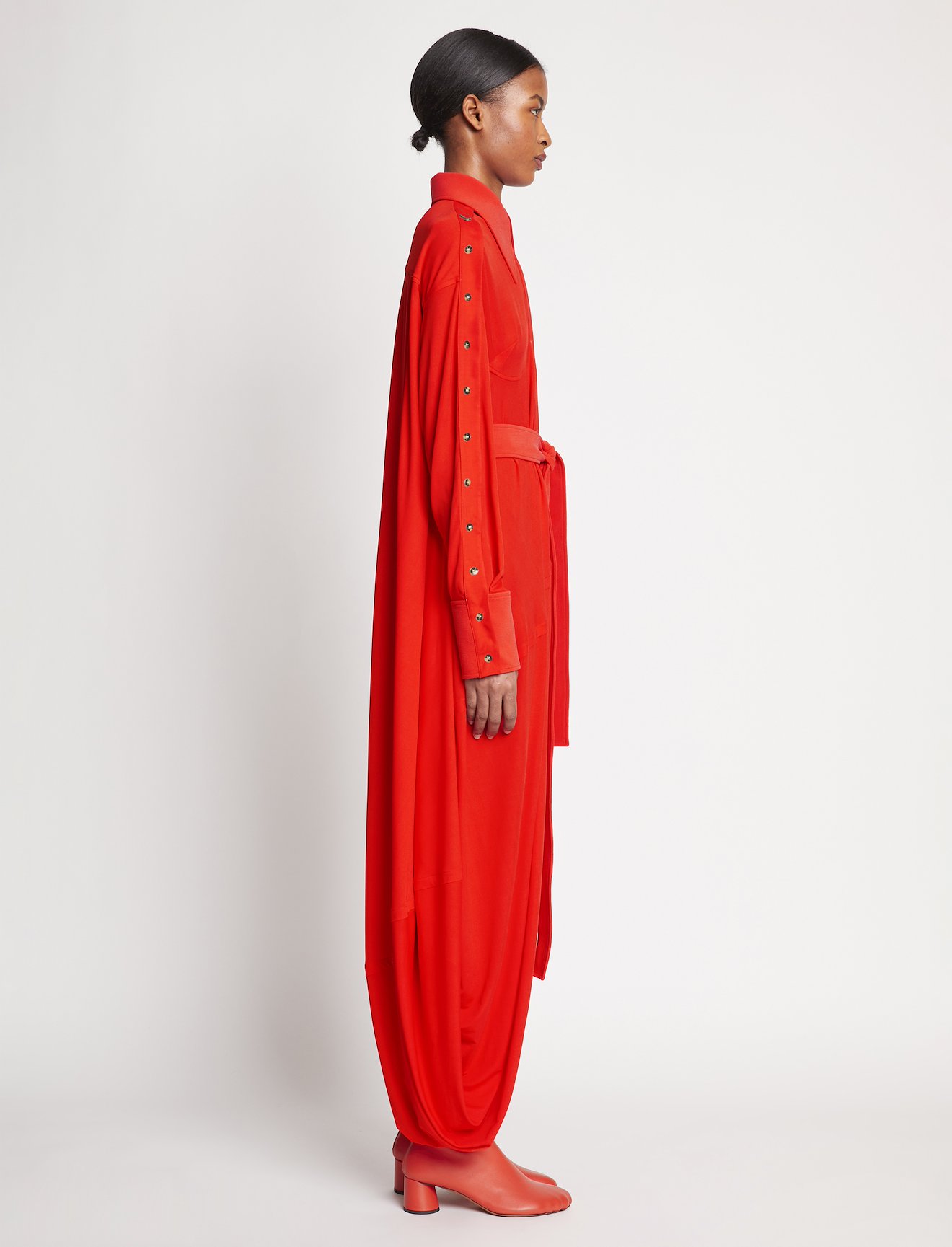 Crepe Jersey Shirt Dress #1
