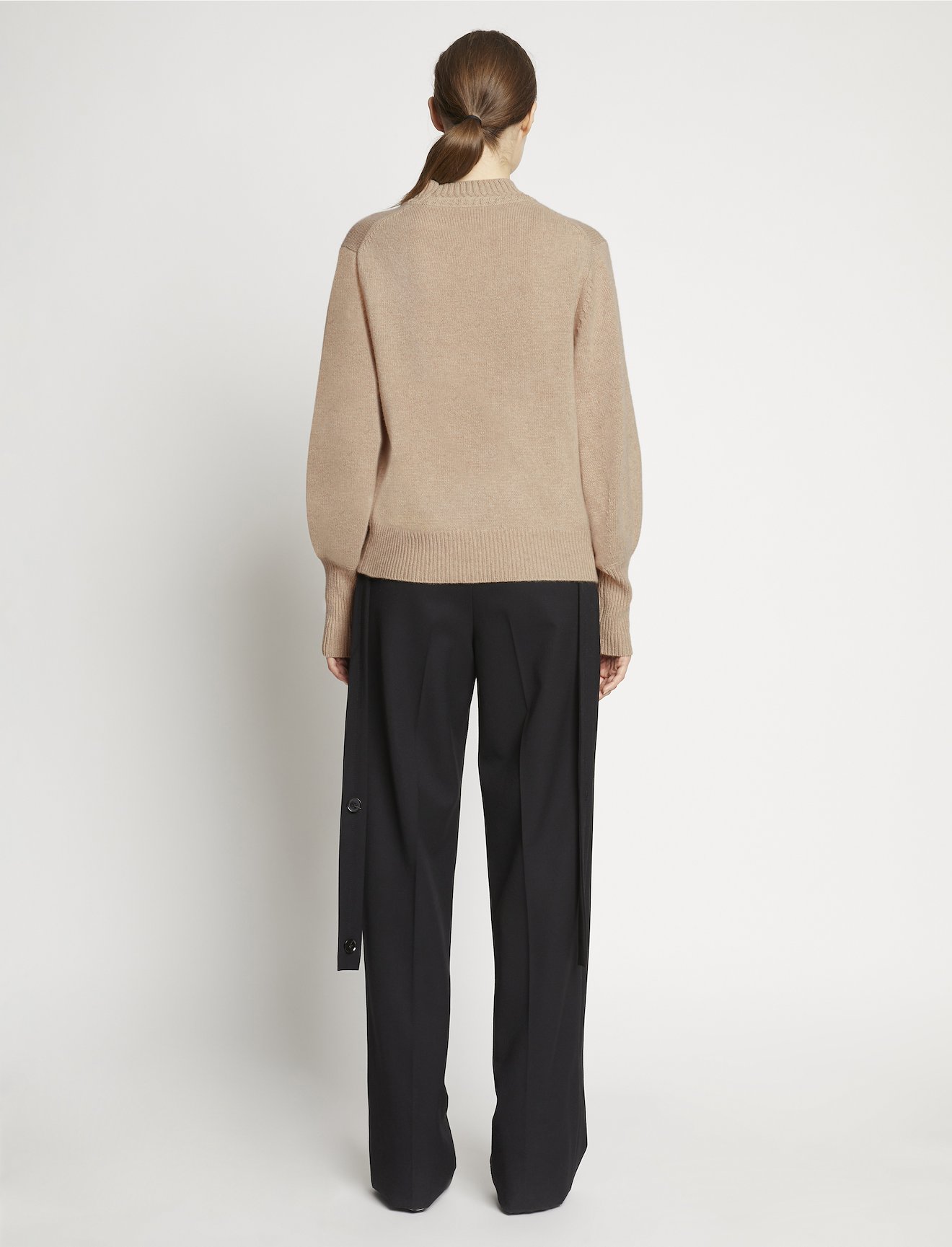Eco Cashmere Balloon Sleeve Sweater #3
