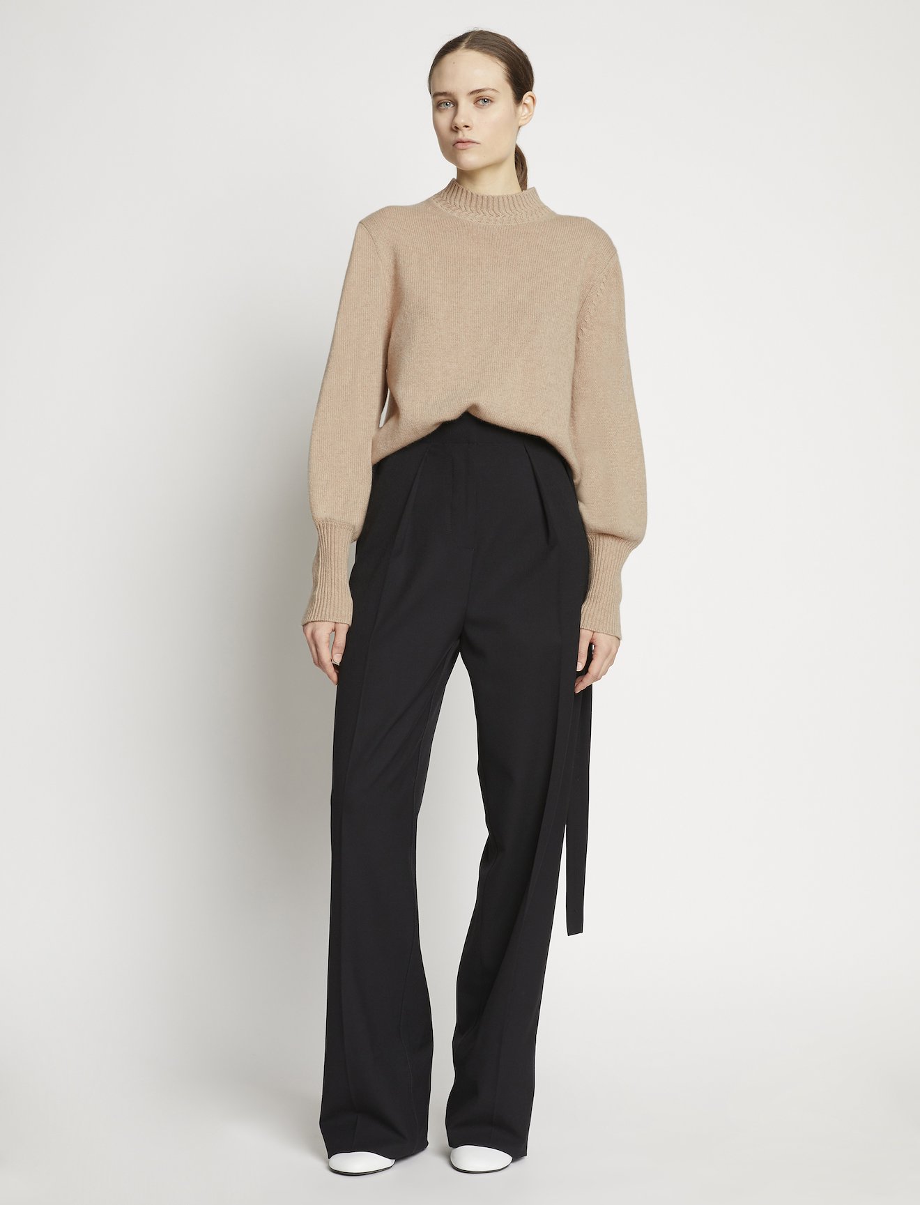 Eco Cashmere Balloon Sleeve Sweater #1