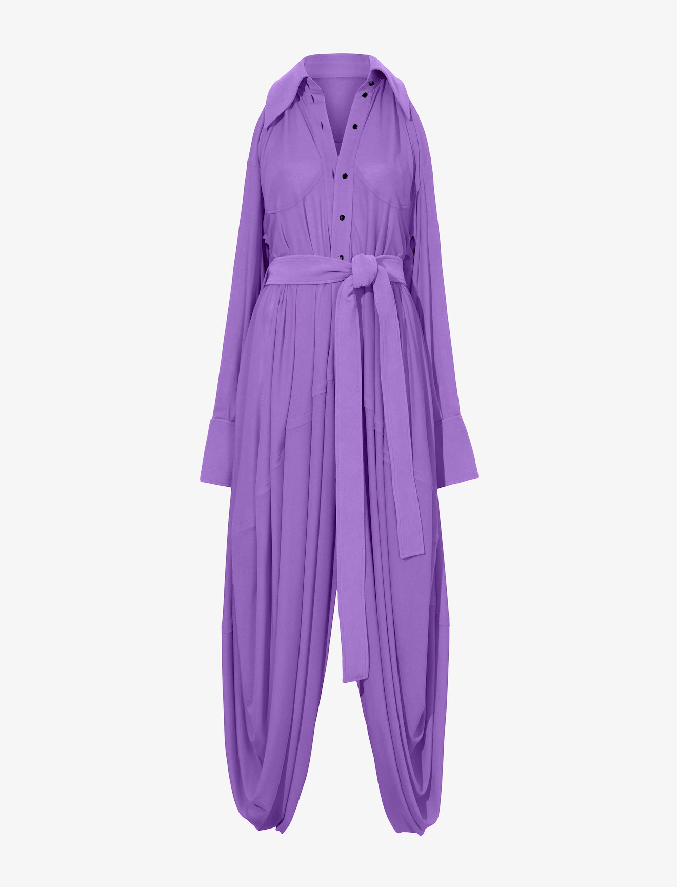 Crepe Jersey Shirt Dress #5