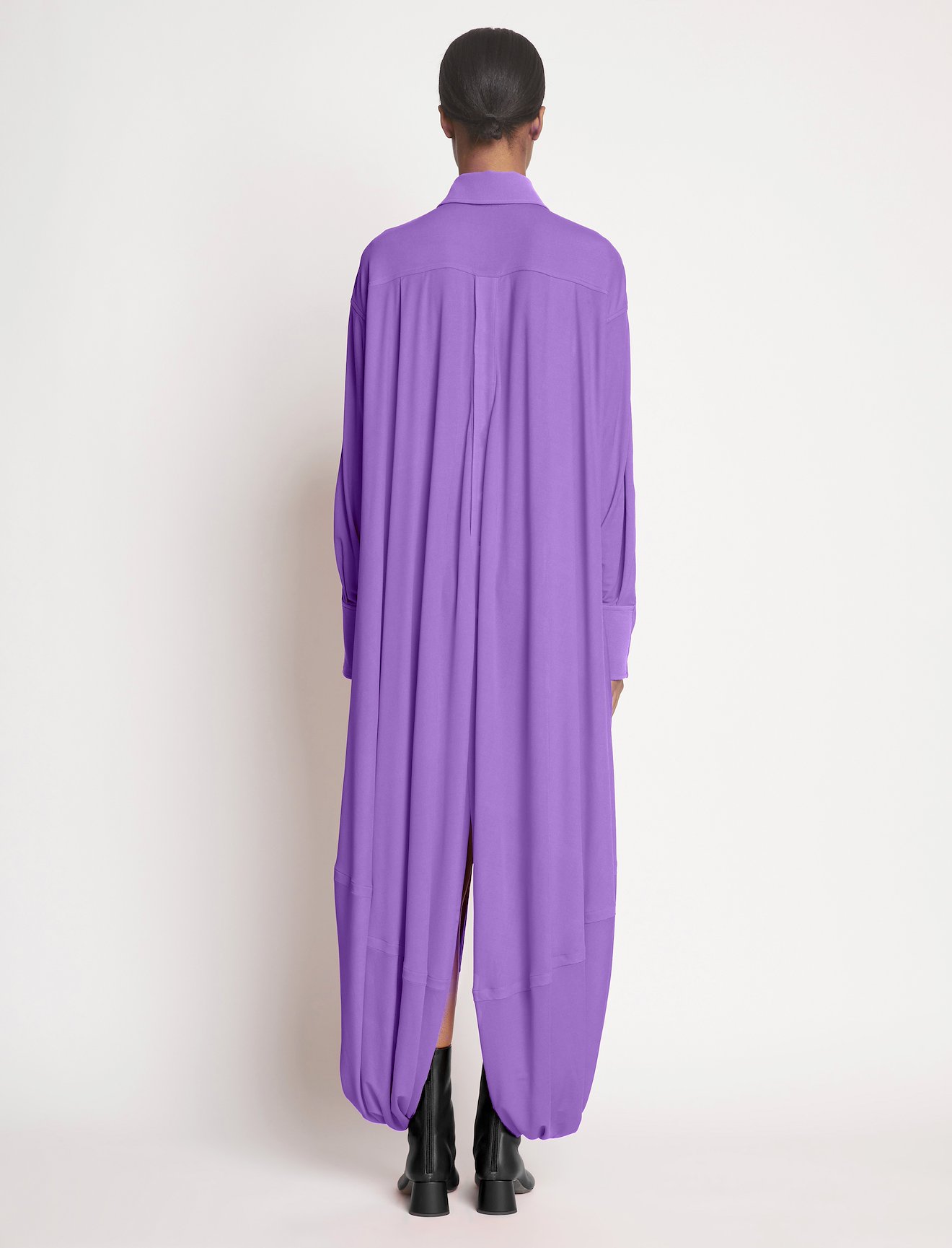 Crepe Jersey Shirt Dress #3