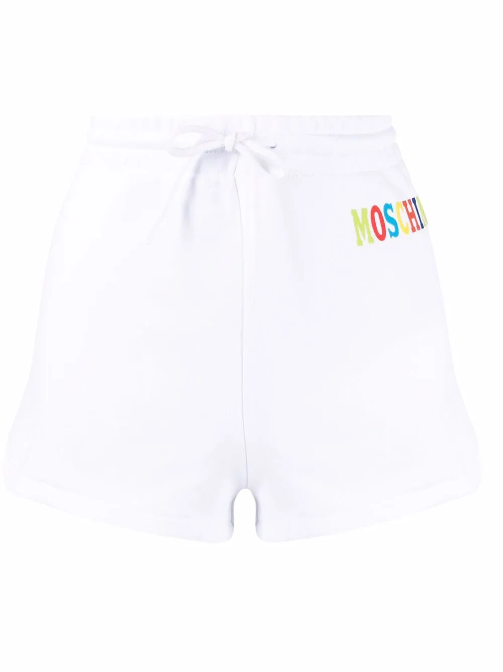 

Moschino shorts con logo estampado - Blanco