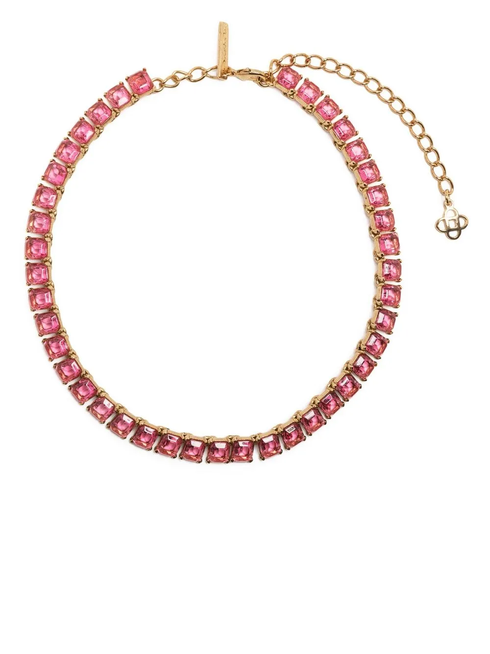 

Oscar de la Renta collar con detalle de cristal - Rosado