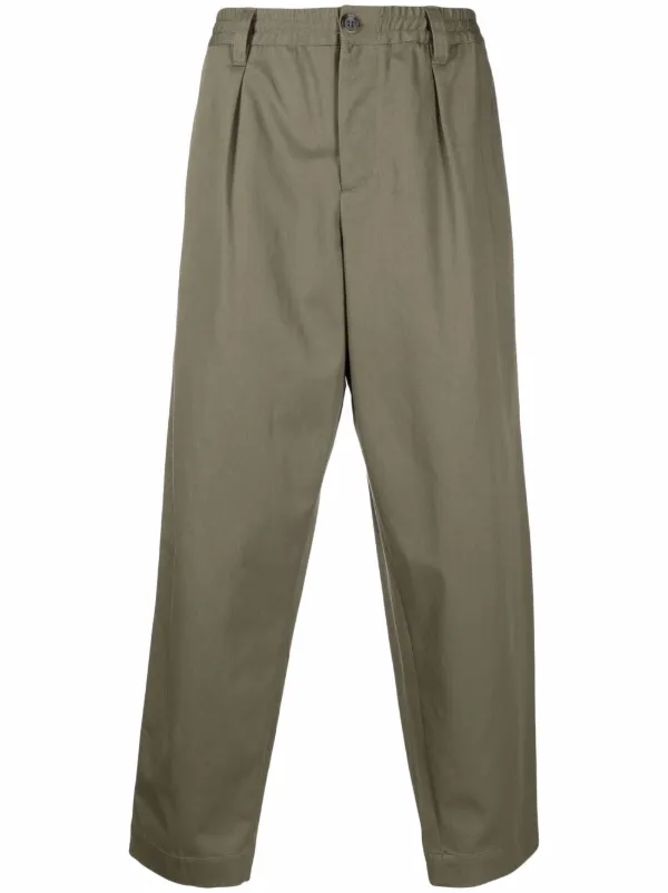 Marni Gabardine Cotton Cropped Trousers 