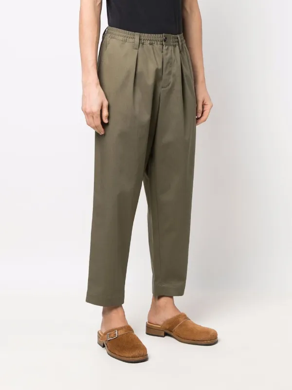 Marni Gabardine Cotton Cropped Trousers 
