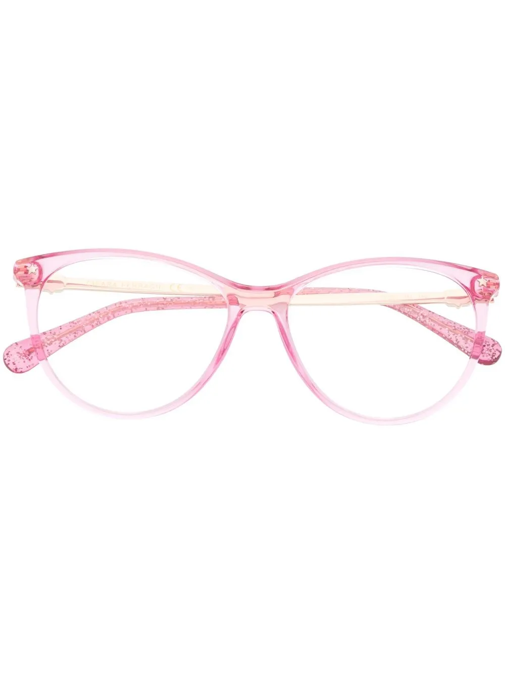

Chiara Ferragni lentes con armazón redonda - Rosado