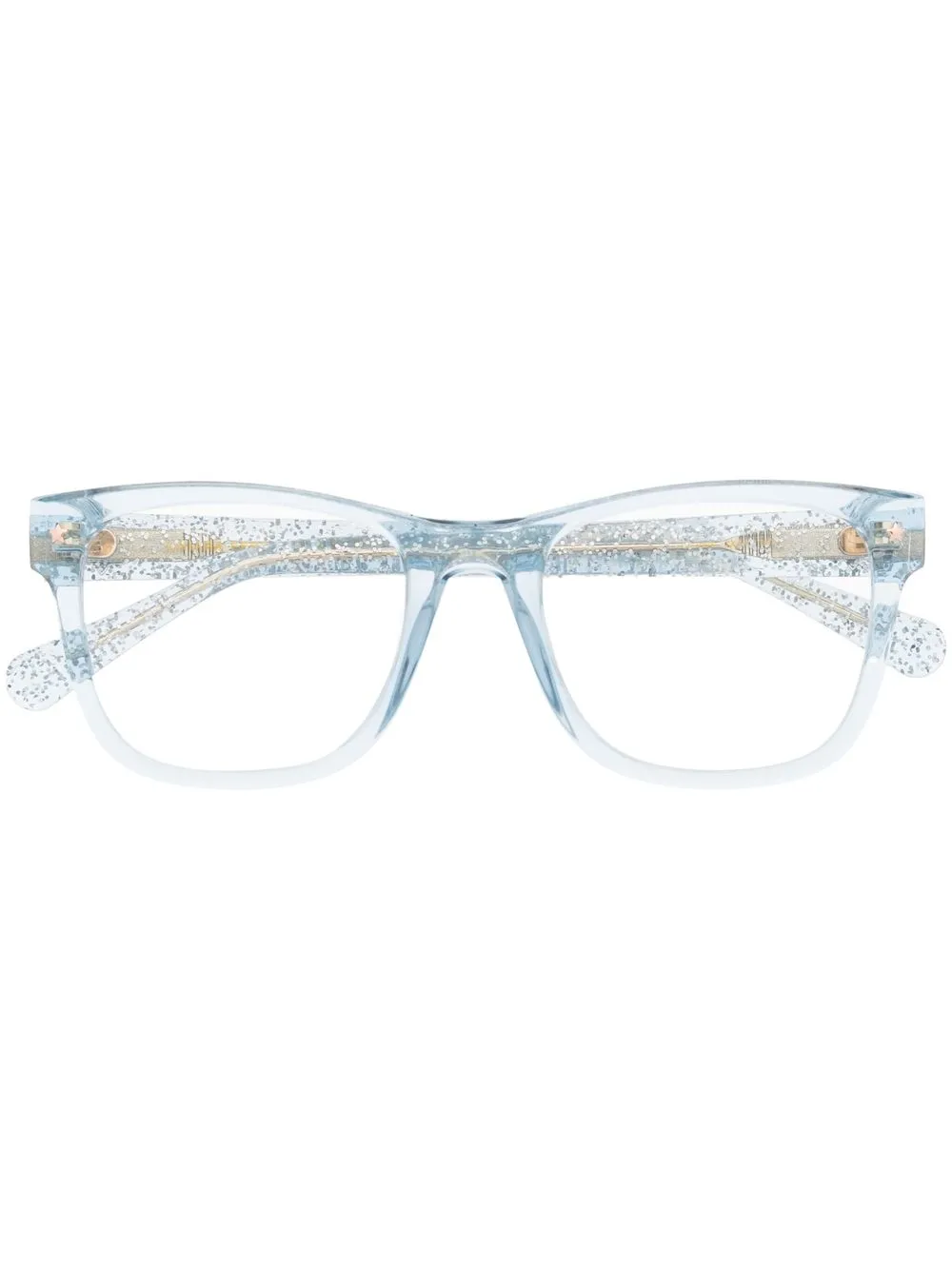 

Chiara Ferragni lentes con placa del logo - Azul