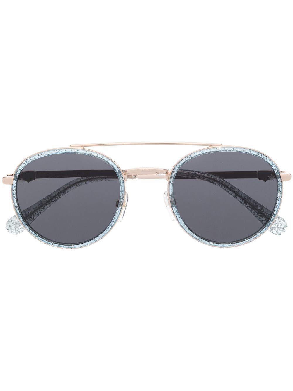 glitter-detail pilot-frame sunglasses