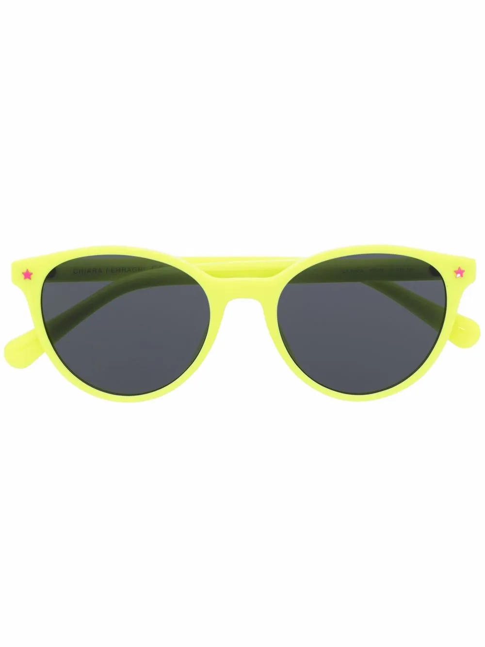 

Chiara Ferragni lentes de sol CF 1008/S con armazón redonda - Amarillo