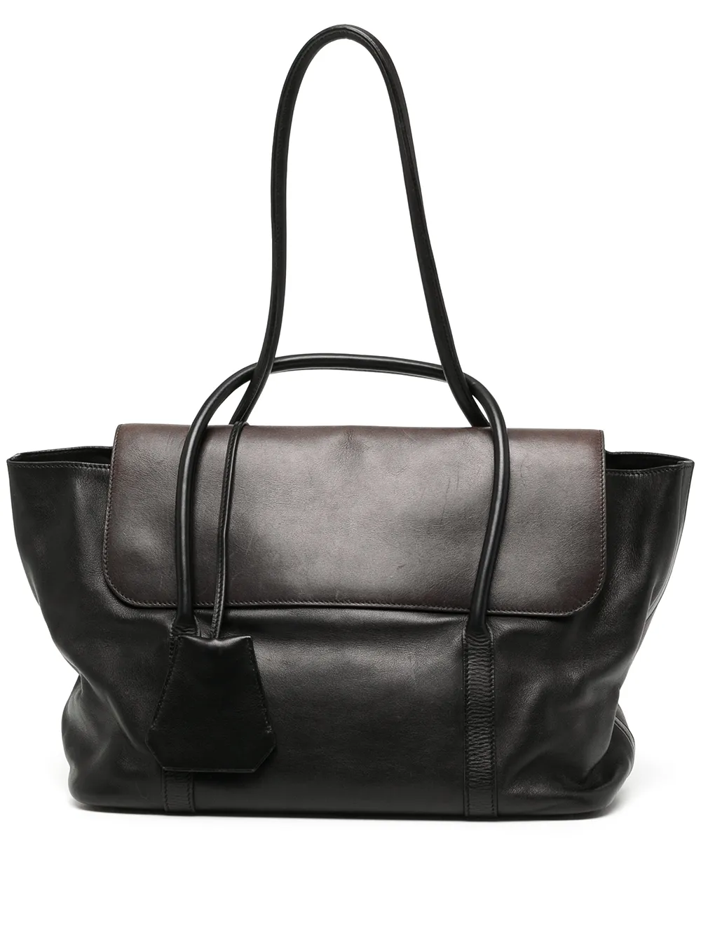 Pre-owned Hermes 2000s  Initiale Shoulder Bag In Brown