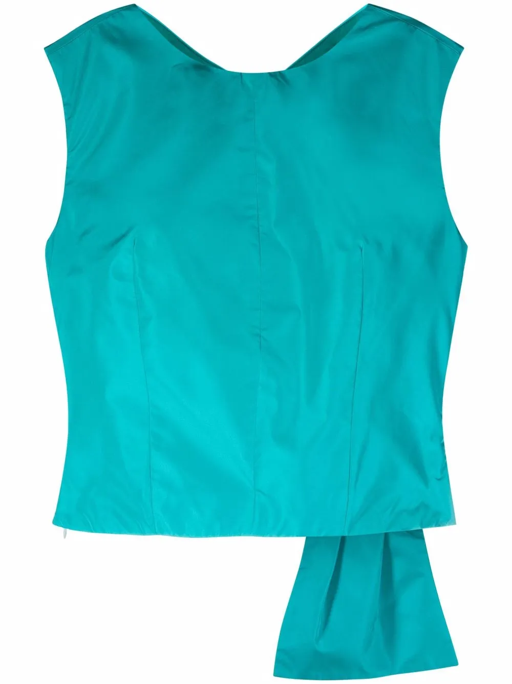 PINKO top cruzado metalizado - Verde