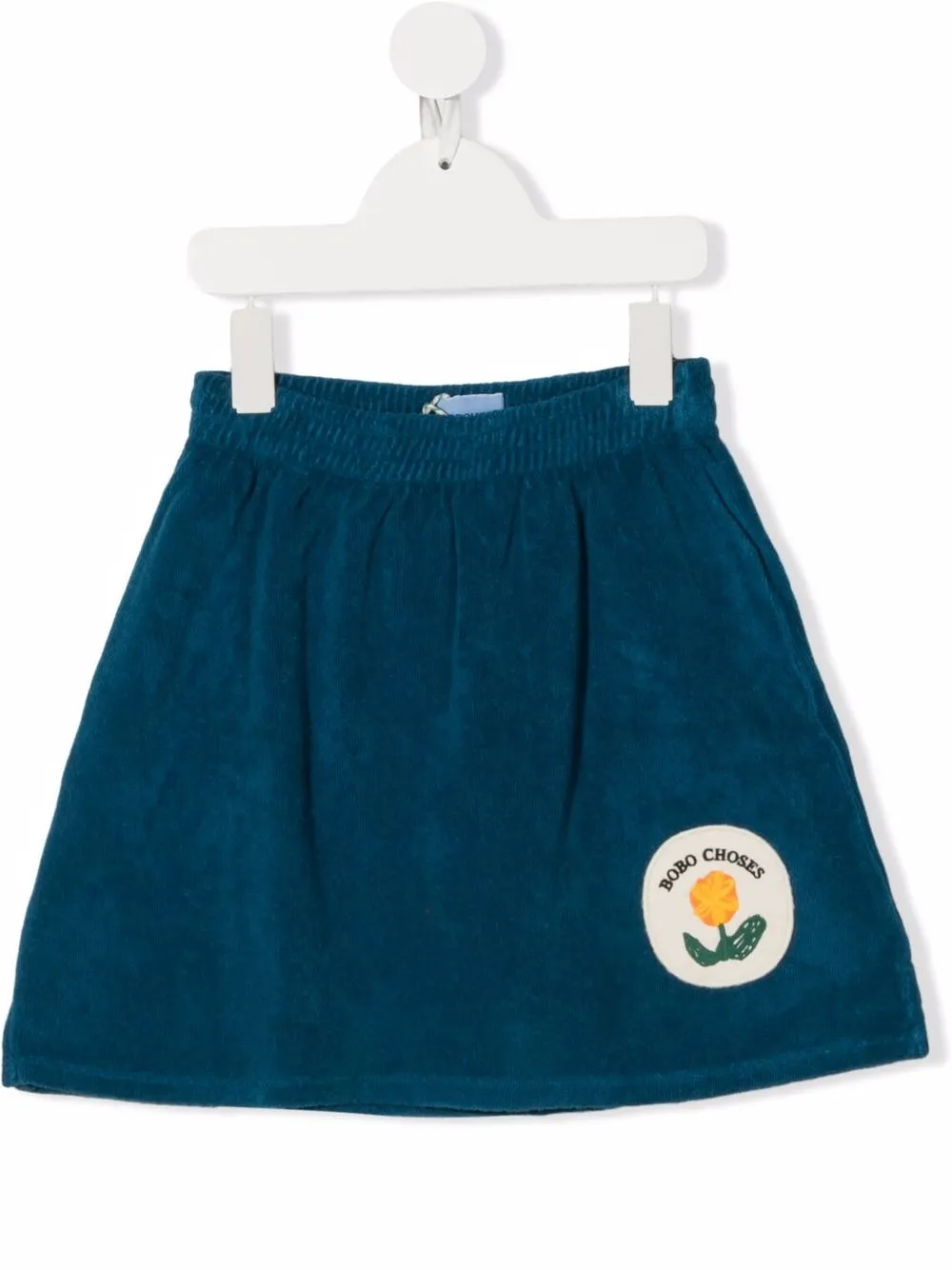 

Bobo Choses falda con parche del logo - Azul