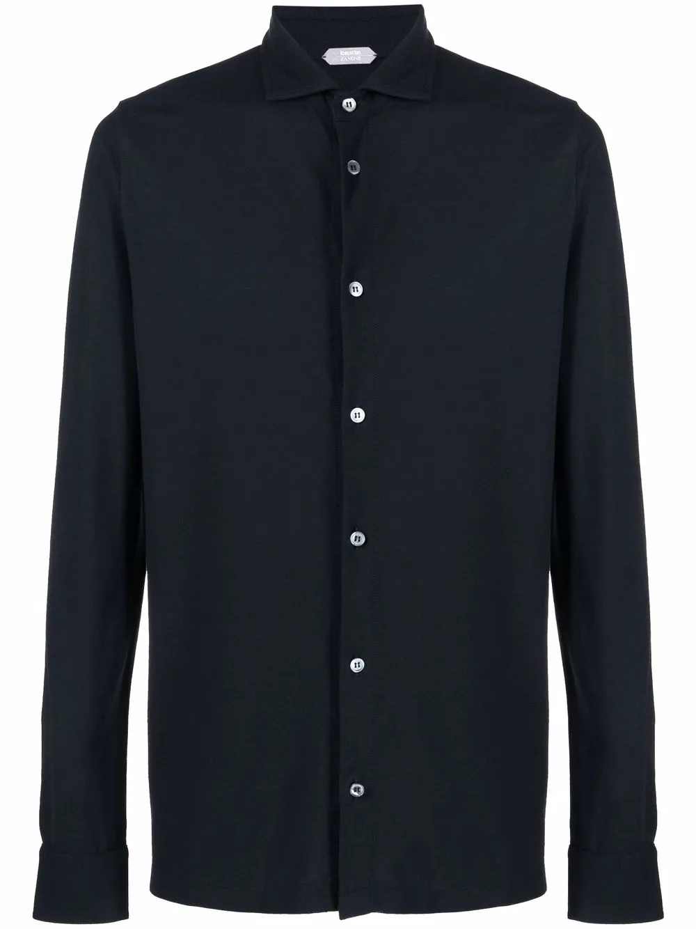 Zanone рубашка из джерси с длинными рукавами