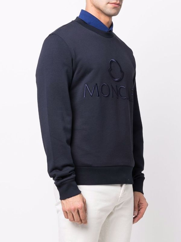 moncler embroidered sweatshirt