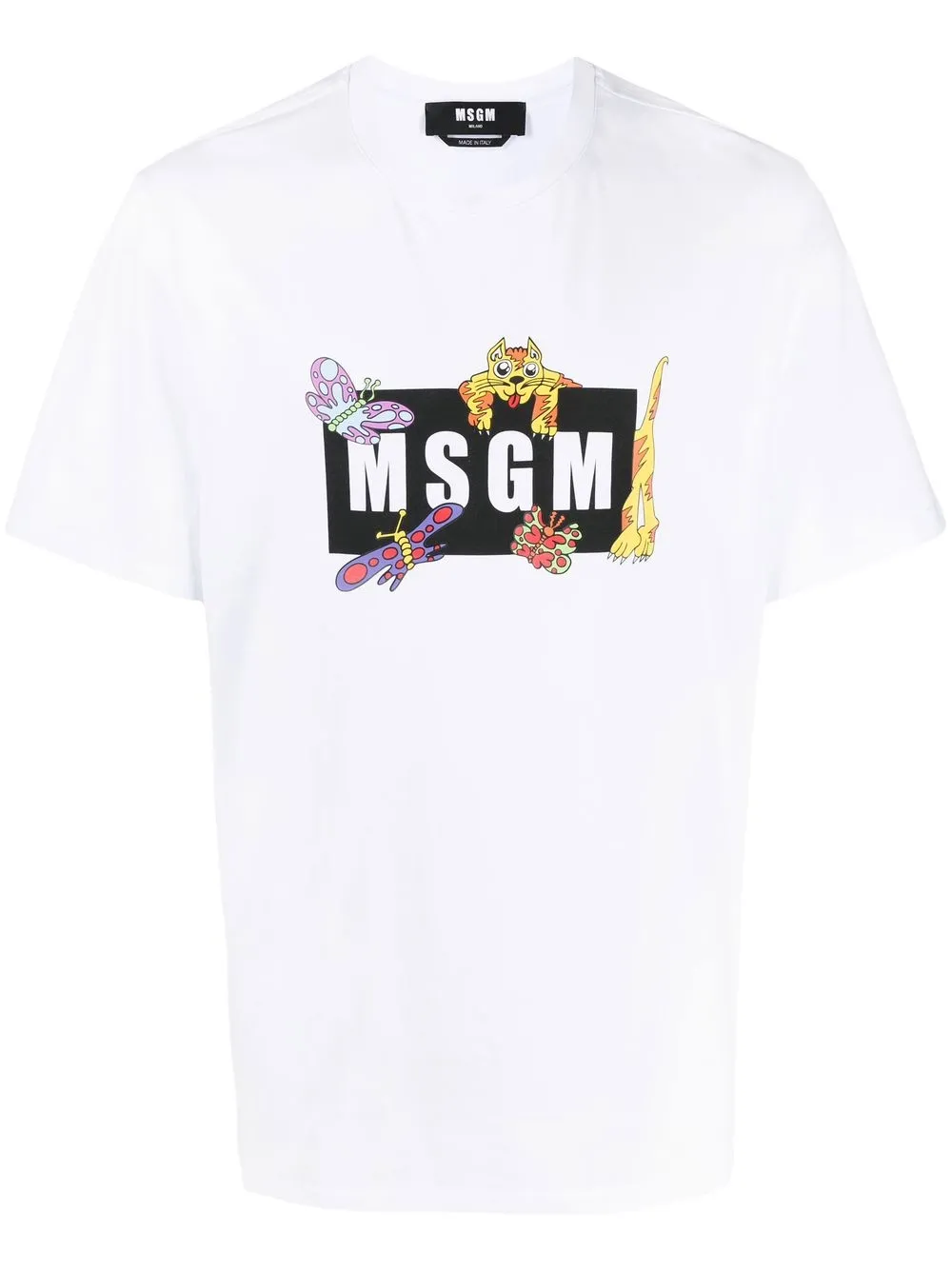 

MSGM logo-print T-shirt - White