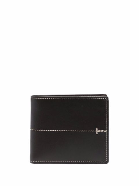 Tod's stitch-detail leather wallet