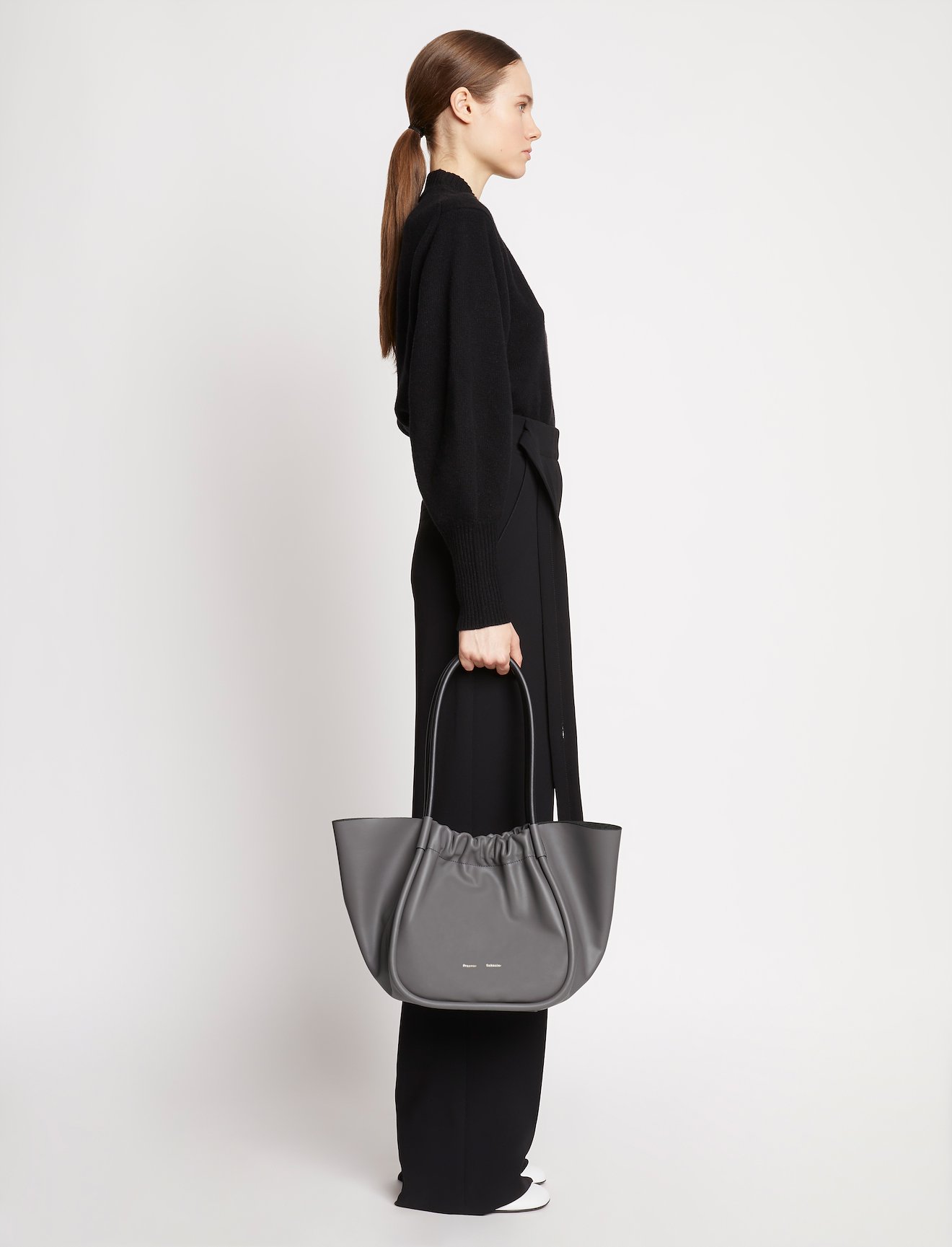 Large Ruched Tote #4