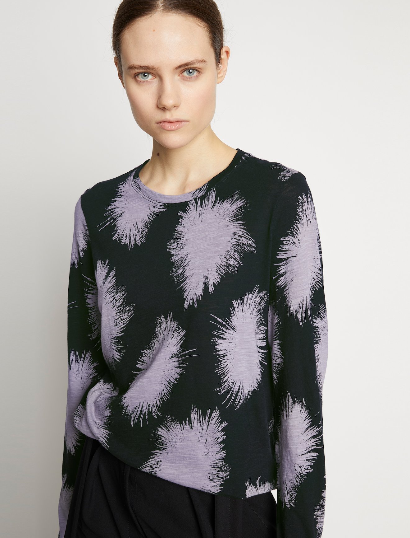 Feather Dot Print T-Shirt #4