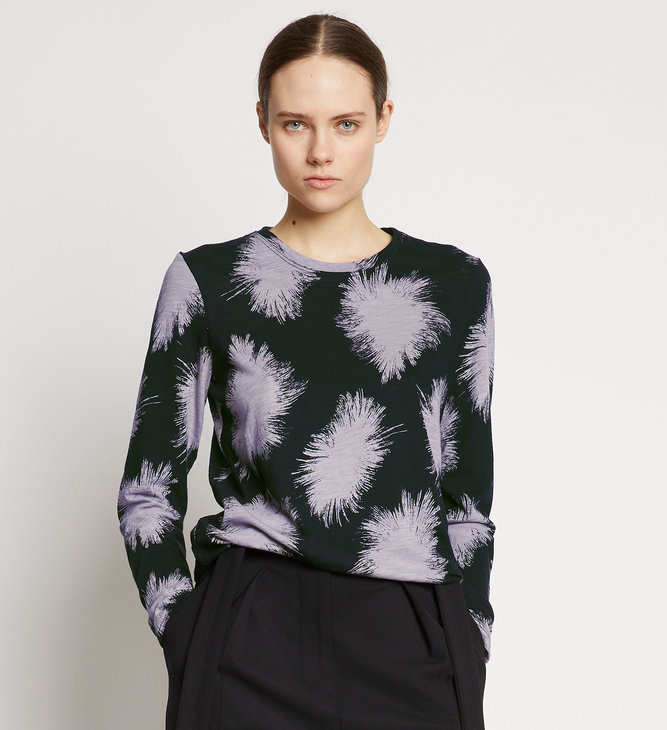 Feather Dot Print T-Shirt