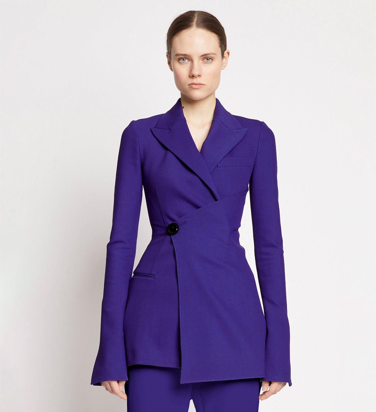 Bi-Stretch Crepe Cinched Jacket