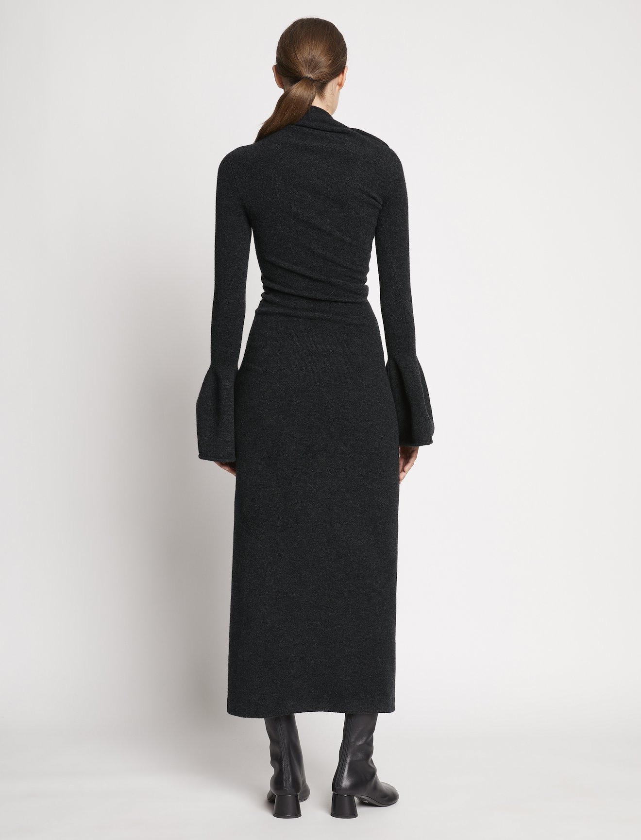 Midweight Wool Knit Dress in black | Proenza Schouler