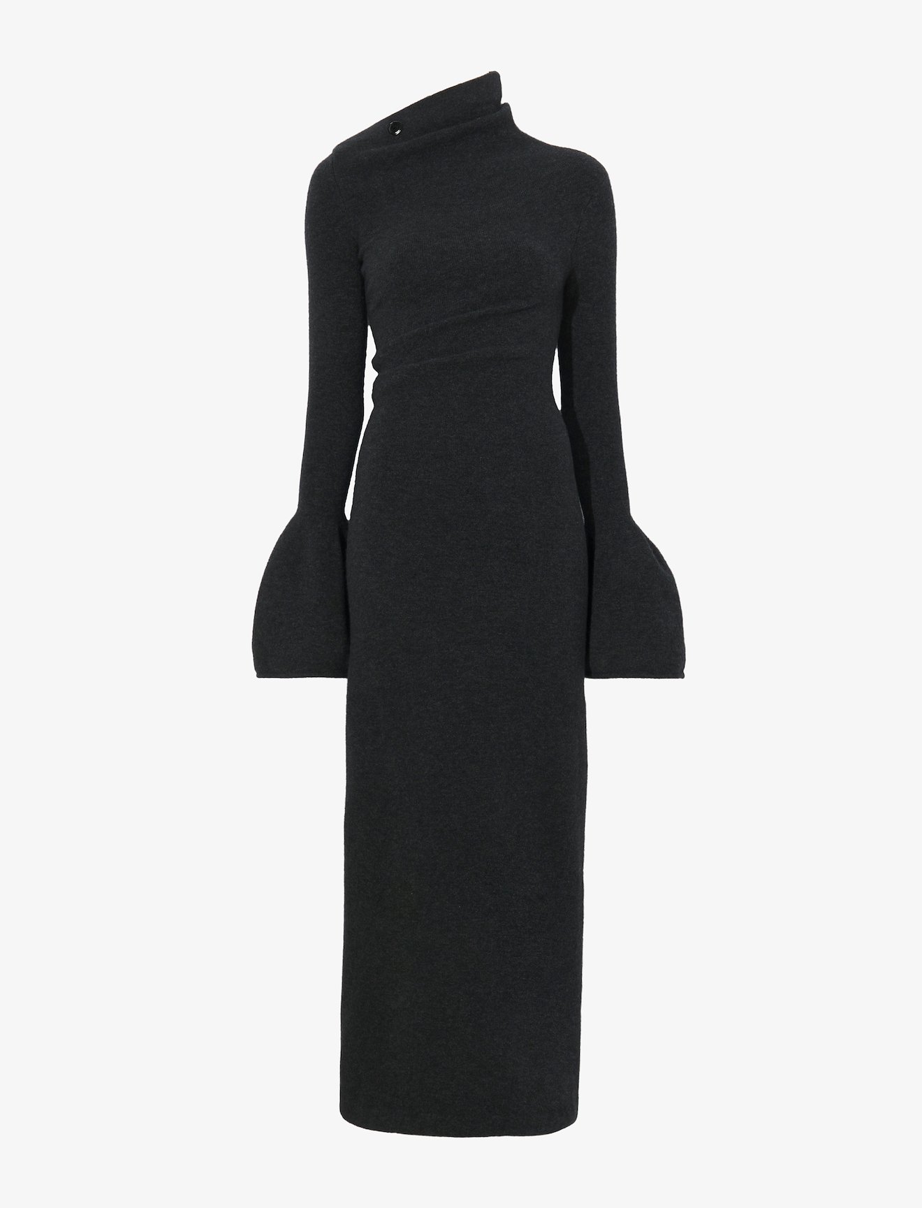 Midweight Wool Knit Dress in black | Proenza Schouler