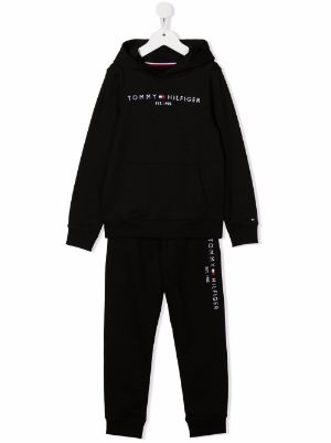 black tommy hilfiger sweat suit