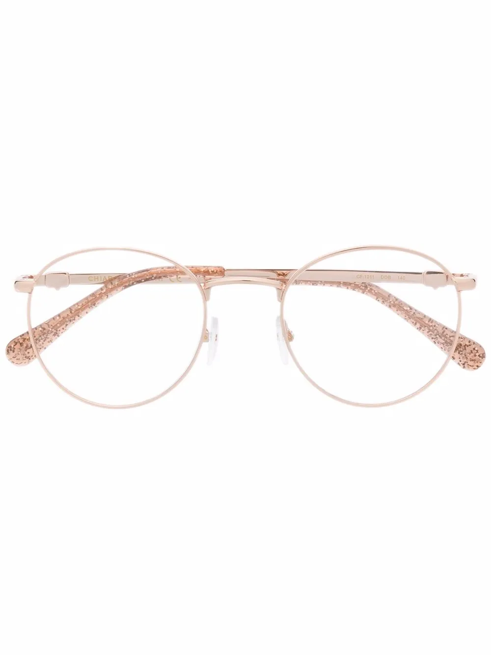 

Chiara Ferragni round-frame glasses - Gold
