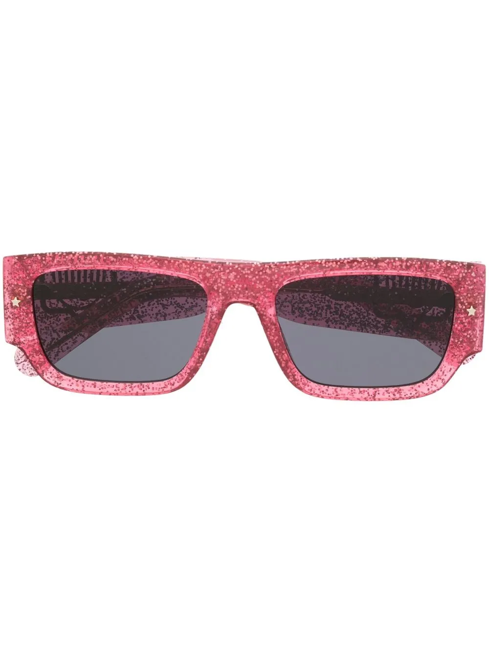 

Chiara Ferragni lentes de sol con detalle brillante - Rosado