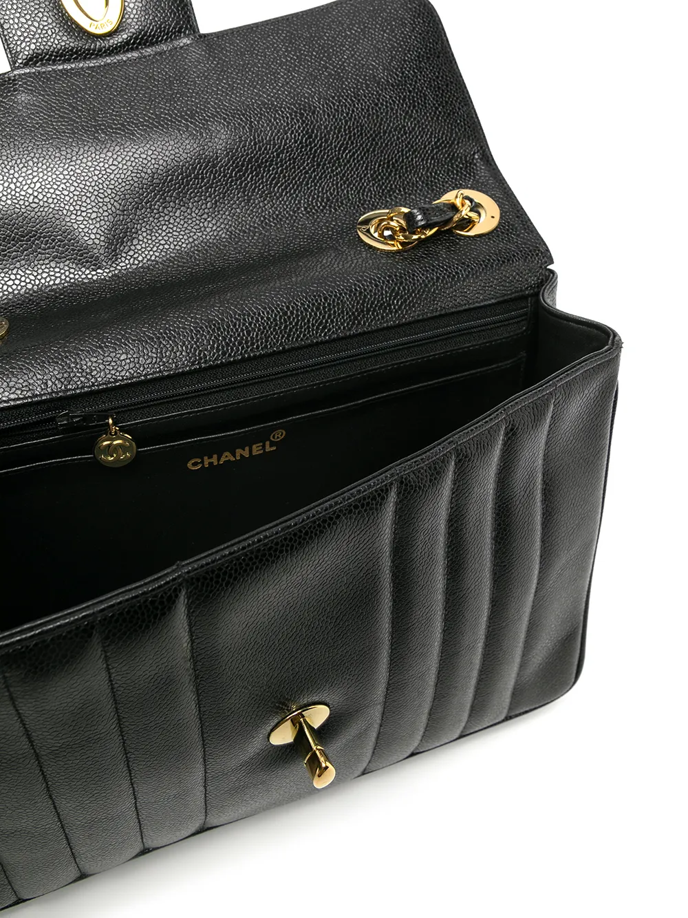 фото Chanel pre-owned сумка на плечо mademoiselle classic flap jumbo 1992-го года