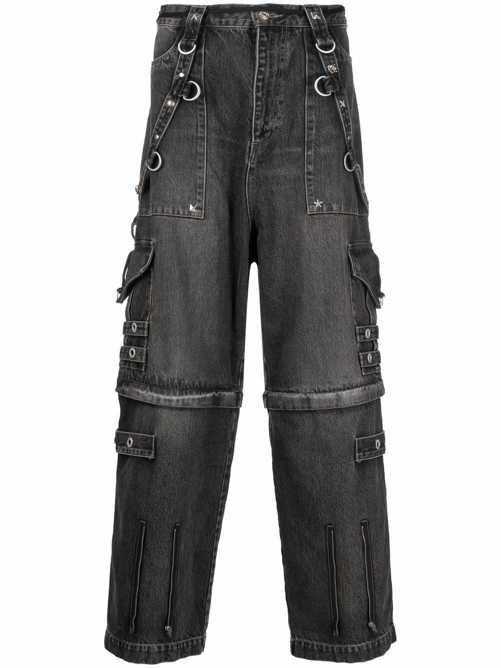 Balenciaga Ruimvallende baggy jeans Zwart