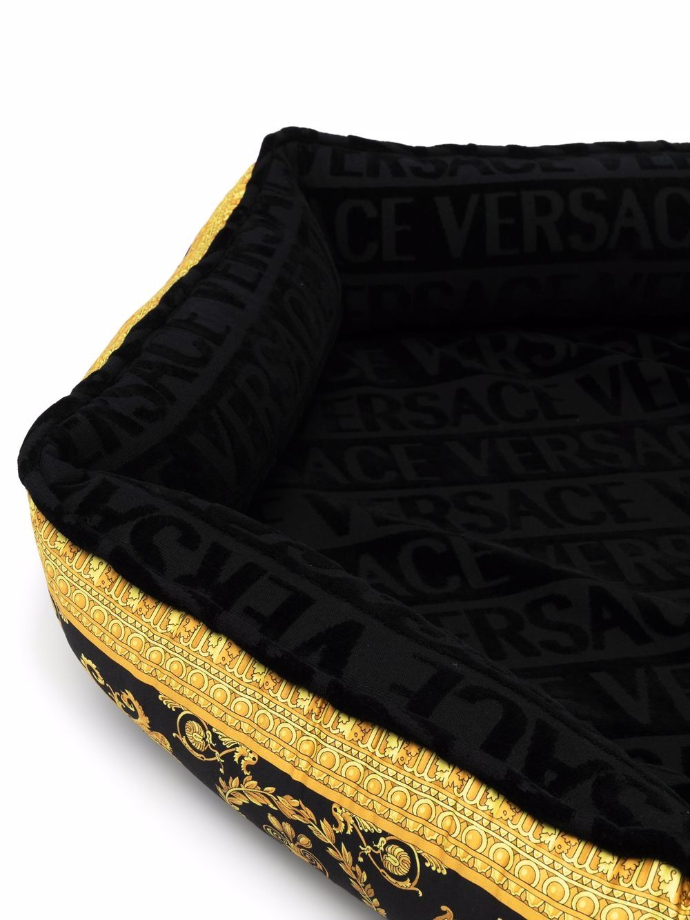 Versace logo print pet bed