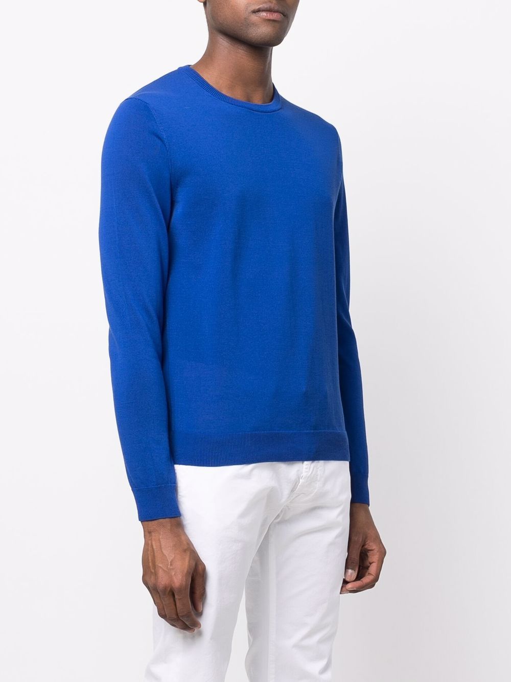 Zanone Crew Neck Knitted Jumper Farfetch