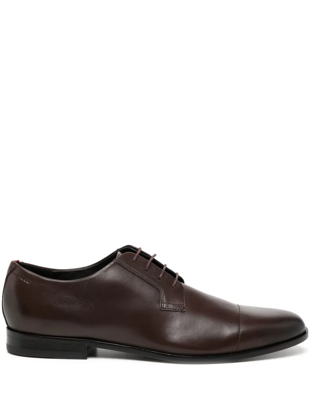 

HUGO polished-finish derby shoes - Brown