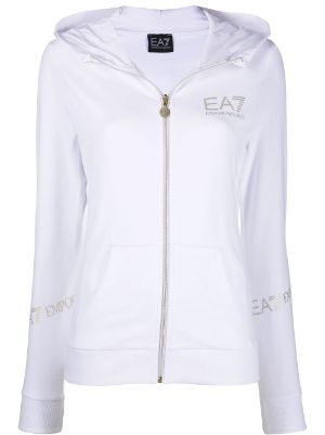 ea7 black zip hoodie