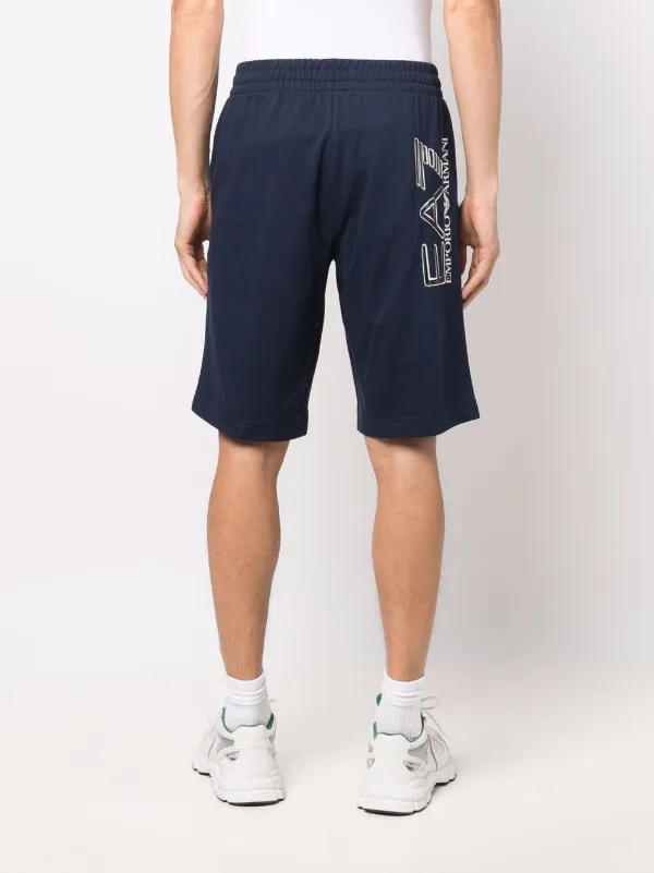 Ea7 Emporio Armani Pantalones Cortos De Chándal Con Logo Oversize - Farfetch