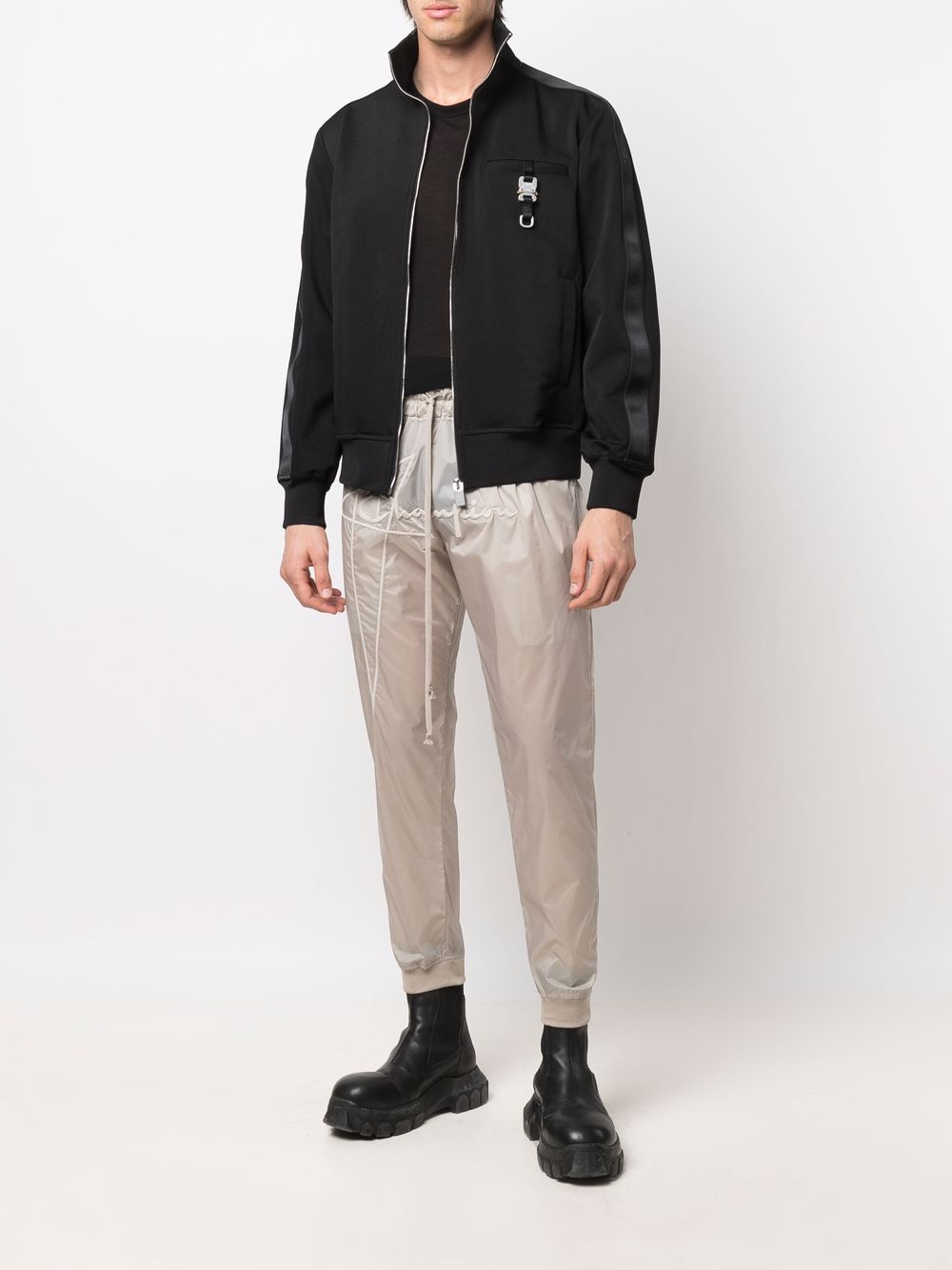 фото Rick owens x champion embroidered-logo tapered trousers