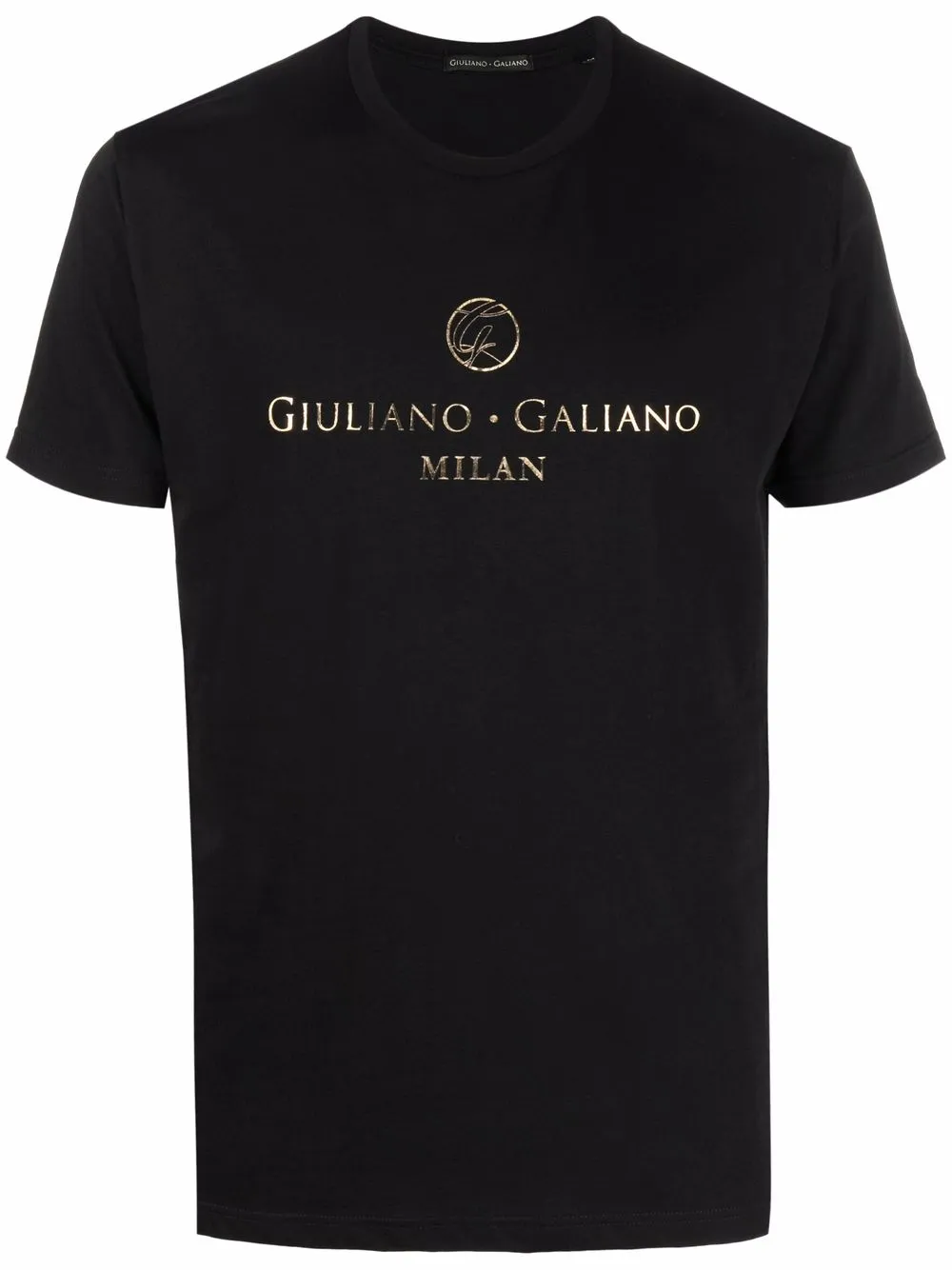 

Giuliano Galiano playera con logo estampado - Negro