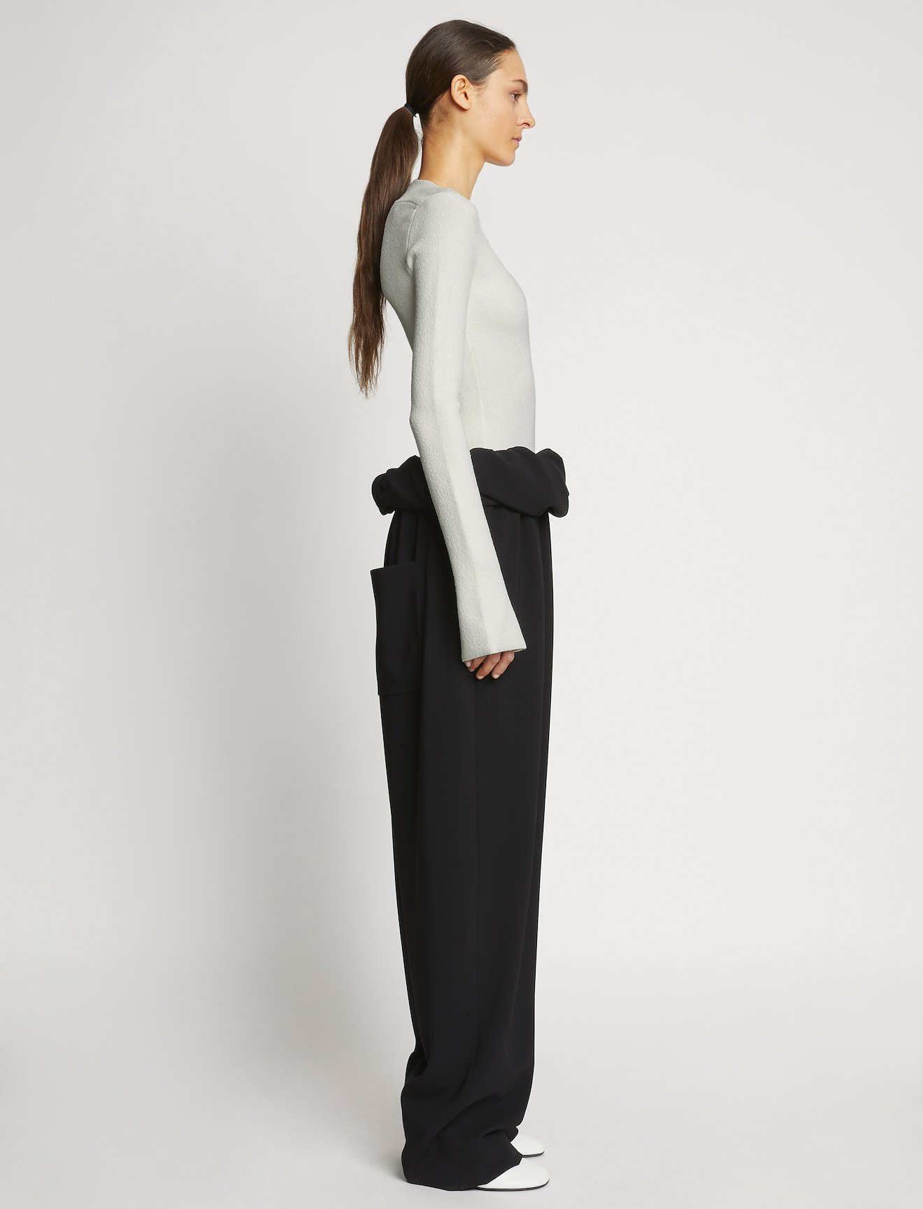 Textured Viscose Knit Sweater #2