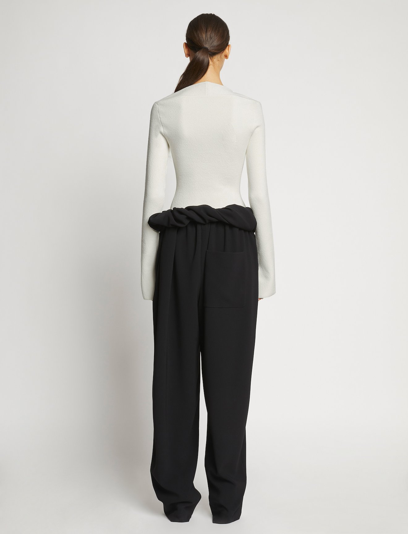 Textured Viscose Knit Sweater #3